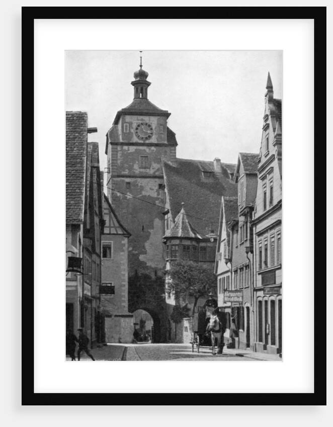 The White Tower, Rothenburg ob der Tauber, Bavaria by George E Brown