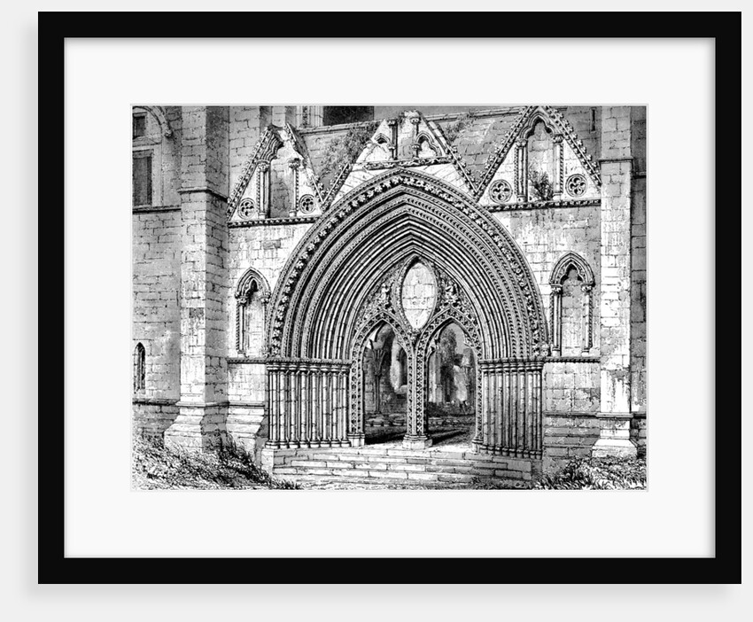 Western doorway of Elgin Cathedral, Elgin, Moray, Scotland by Anonymous