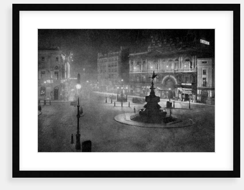 Piccadilly Circus, London, at night by Charles F Borup
