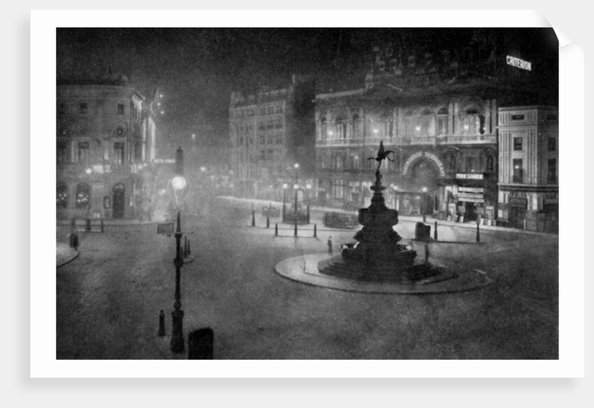 Piccadilly Circus, London, at night by Charles F Borup