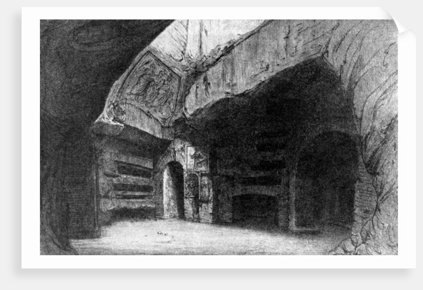The crypt of St Cecilia, the Catacombs, Rome, Italy by ANDERSON