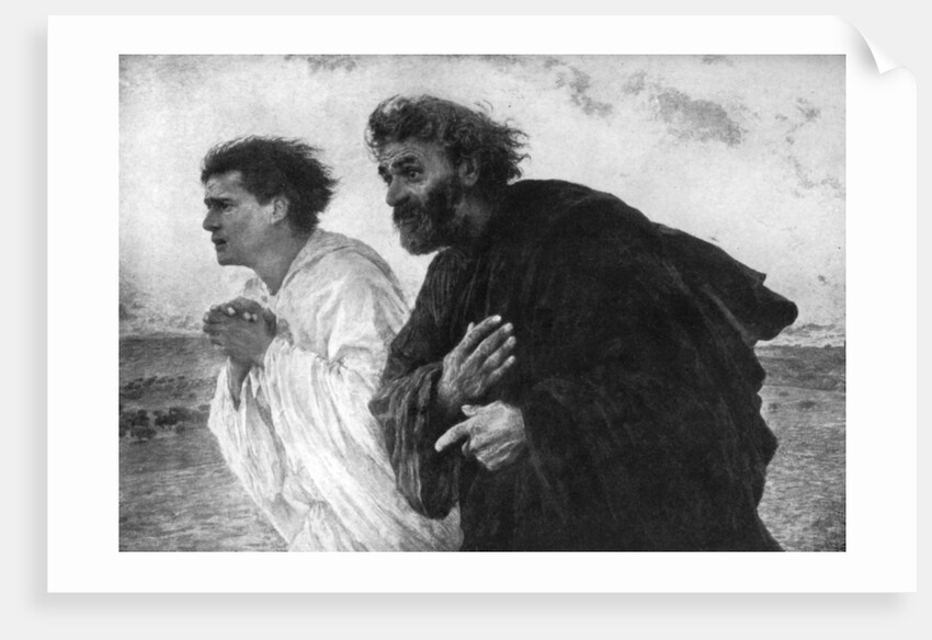 The Apostles Peter and John on the Morning of the Resurrection by Eugene Burnand