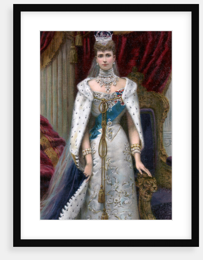 Queen Alexandra in full coronation robes by Anonymous
