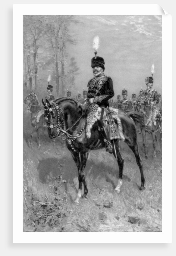 Edward VII as Colonel in Chief of the 10th Hussars by Anonymous