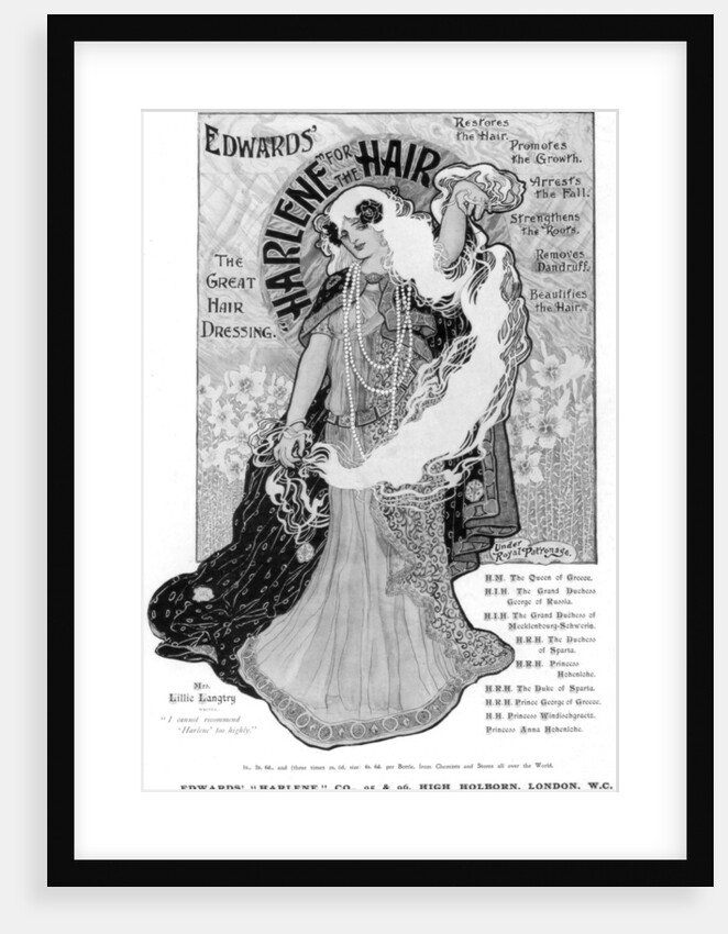 Advertisement for Edwards 'Harlene' for Hair by Anonymous