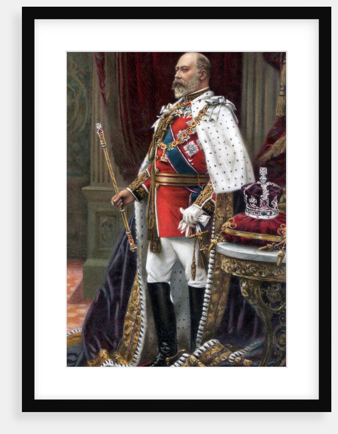 Edward VII in full coronation robes by Anonymous