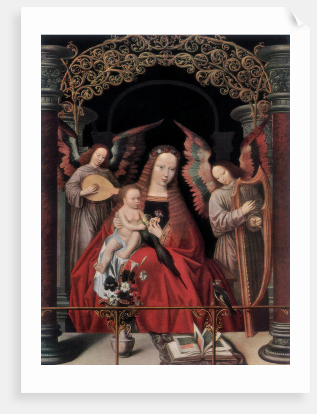 The Madonna and Child with Angels by Adriaen Isenbrandt
