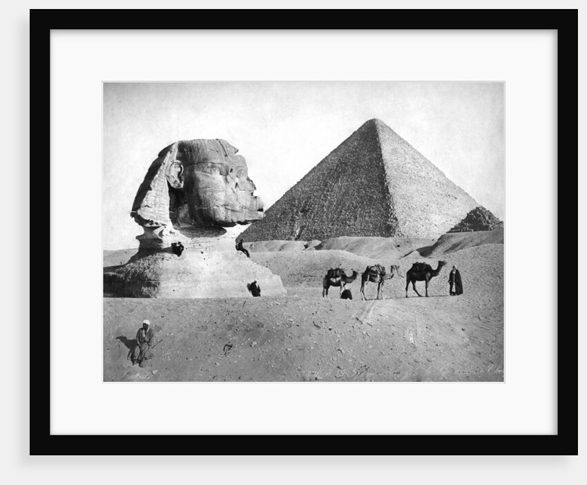 The Sphinx and Pyramid at Giza, Egypt by Anonymous