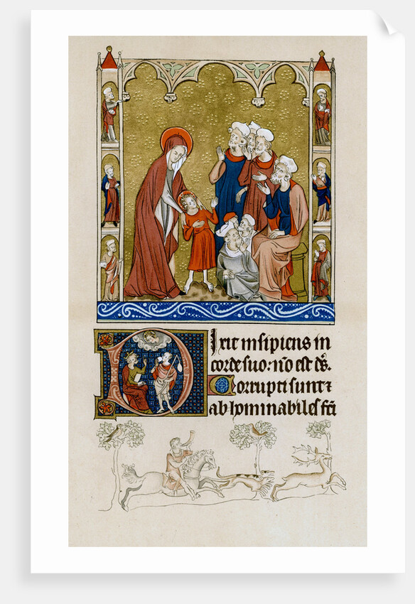 Christ being found by his mother in the temple disputing with doctors by Anonymous
