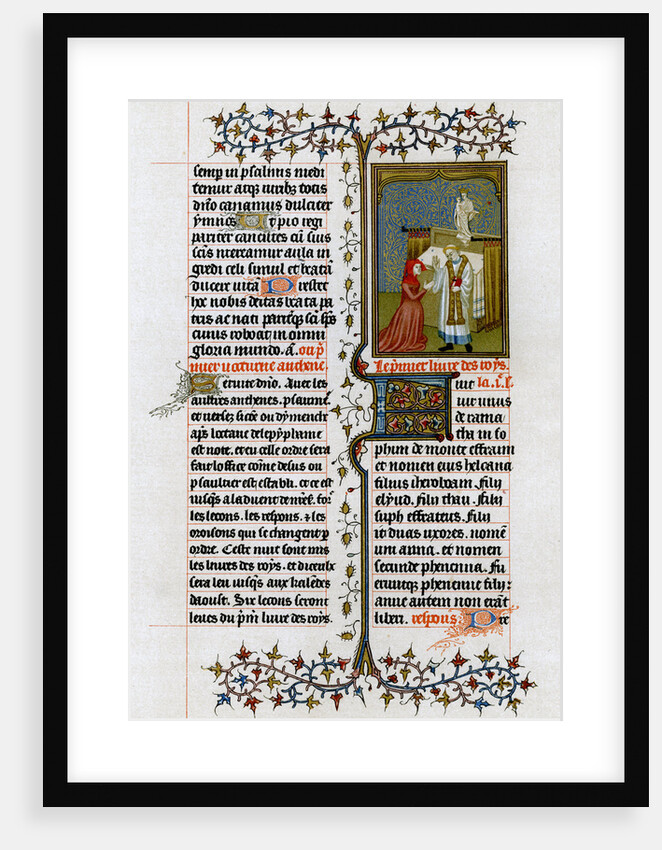 Hannah before Eli the high priest by Anonymous