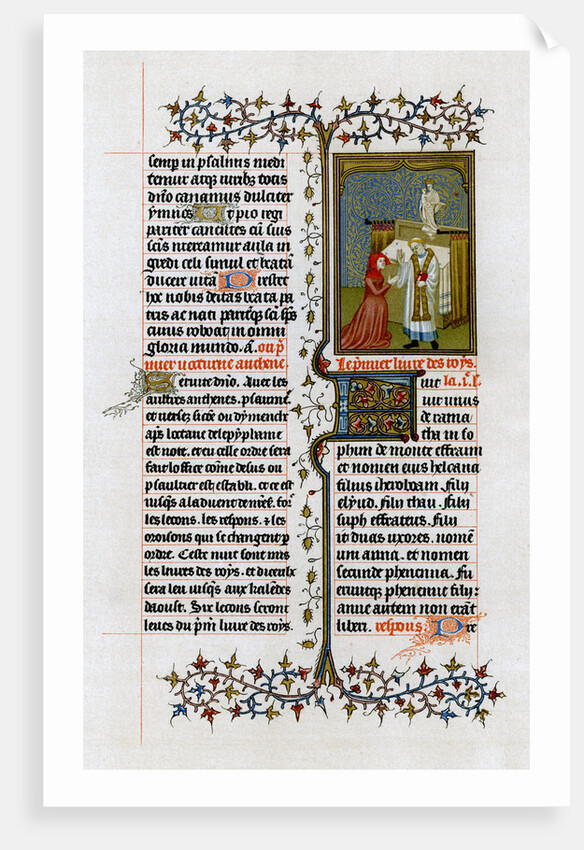 Hannah before Eli the high priest by Anonymous