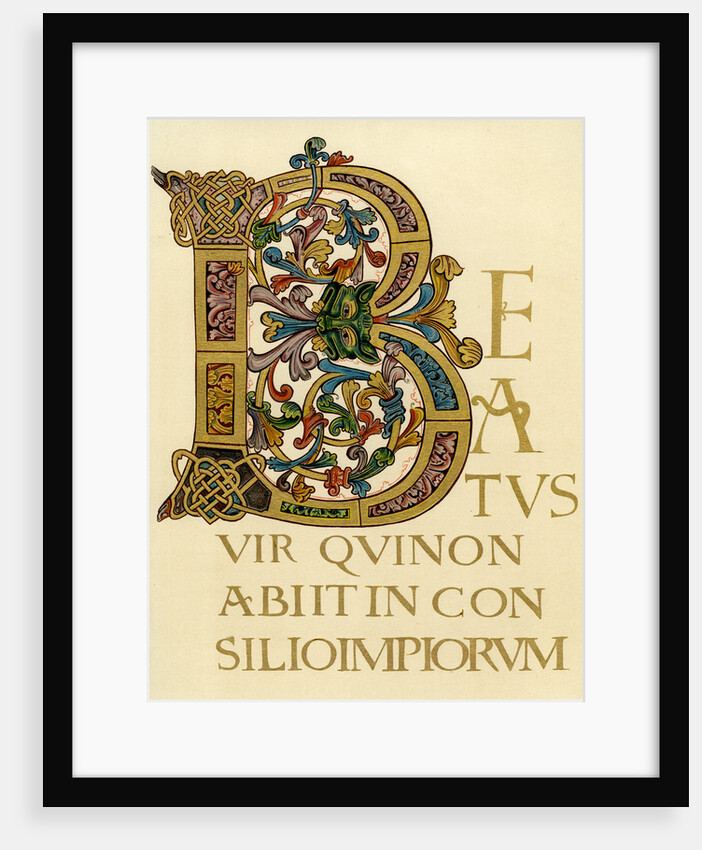 Initial letter 'B', 980-1000 AD by Anonymous