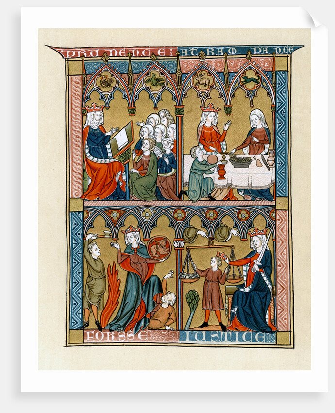 Prudence, Temperance, Fortitude and Justice by Anonymous