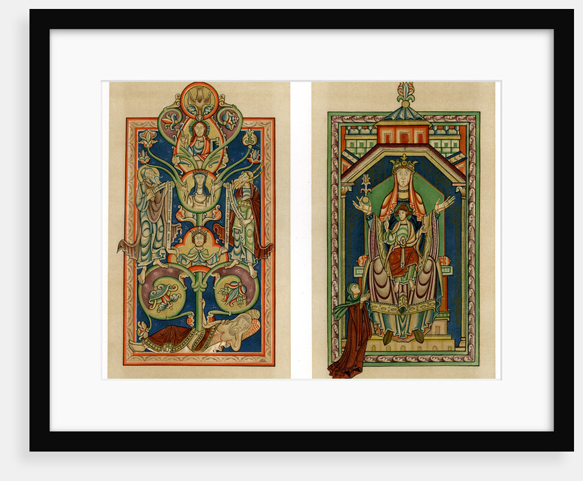 Tree of Jesse and Virgin and Child enthroned by Anonymous