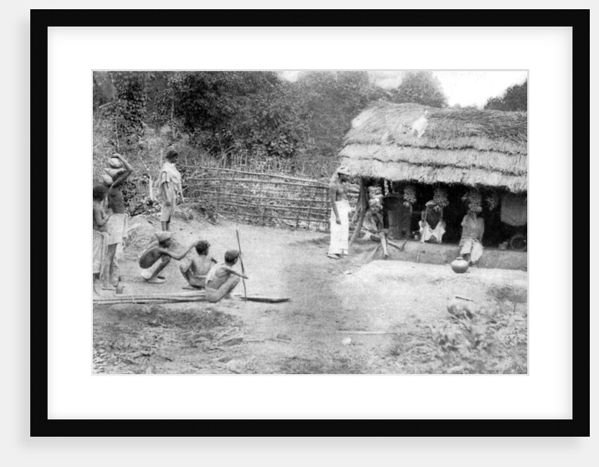 Village outcasts shopping in south India by Anonymous