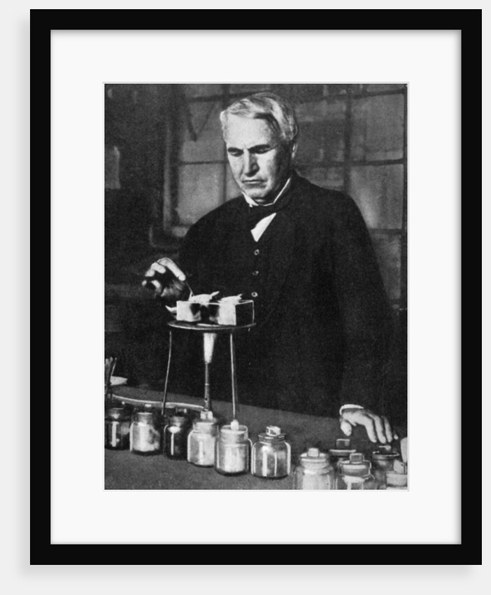 Thomas Alva Edison, American inventor and businessman by Anonymous