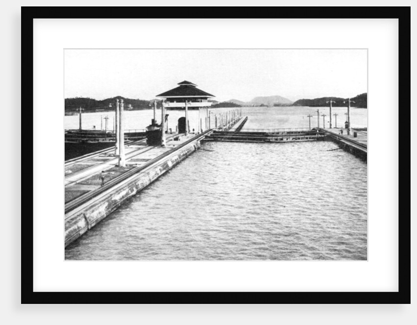 A lock on the Panama Canal, Panama by Anonymous