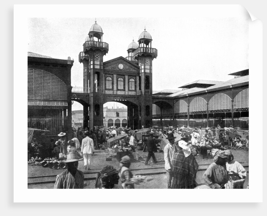 The market place, Port-au-Prince, Haiti by Anonymous