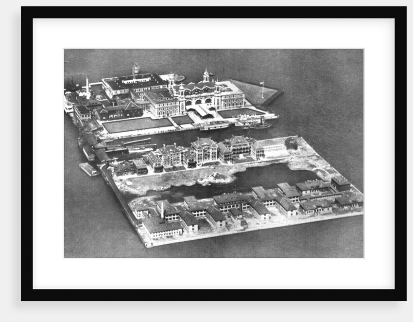 Aerial view of Ellis Island Immigration Station, New York, USA by Anonymous