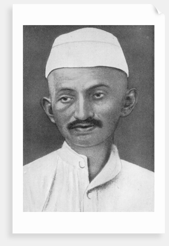 Mohandas Karamchand Gandhi (1869-1948), Indian nationalist leader by Anonymous