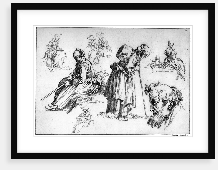 Diverse Figures by François Boucher