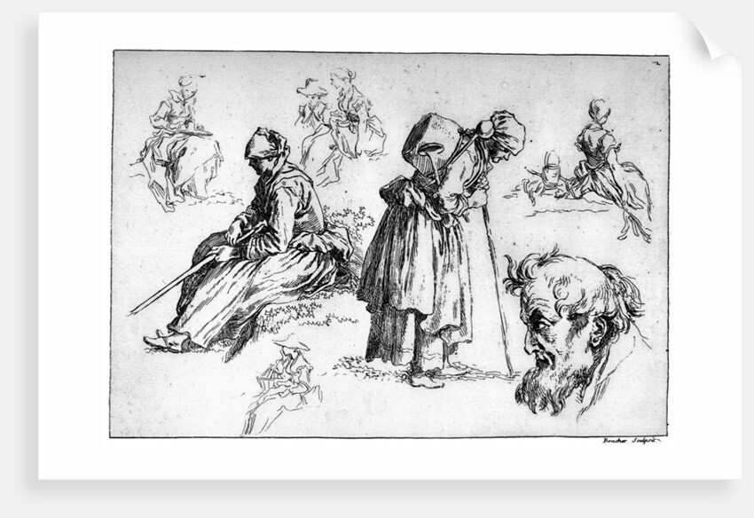 Diverse Figures by François Boucher