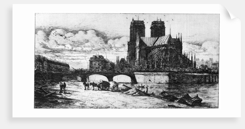 L'Abside by Charles Meryon