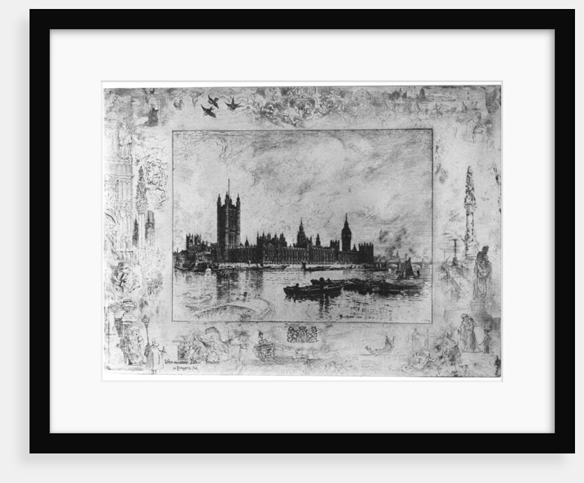 Westminster Palace by Felix Hilaire Buhot