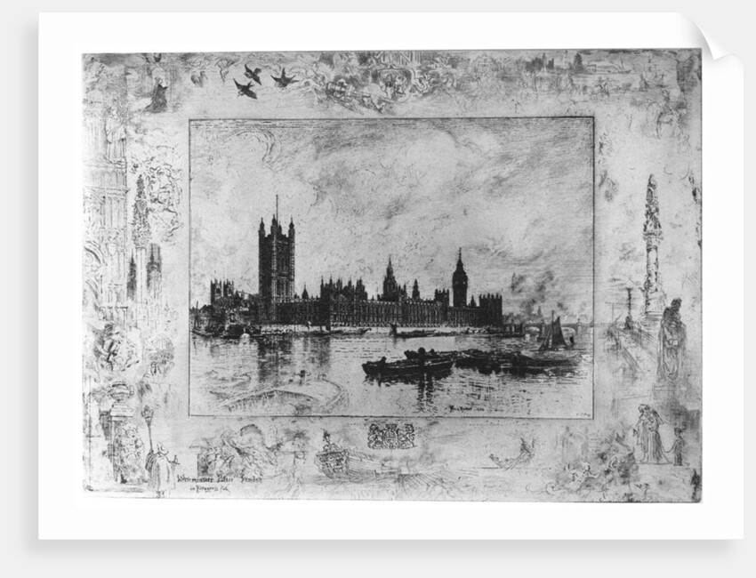 Westminster Palace by Felix Hilaire Buhot