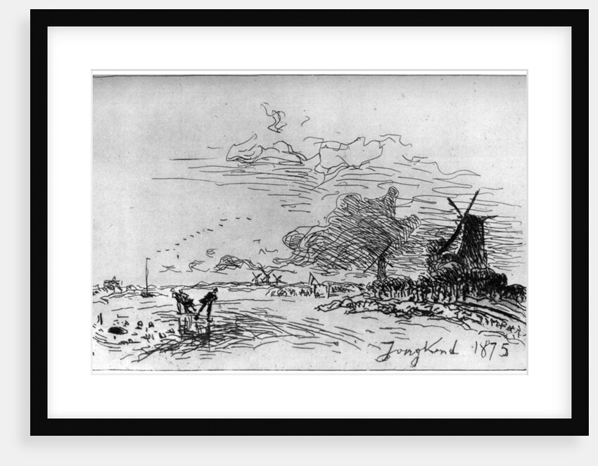 Canal pres Rotterdam by Johan Barthold Jongkind