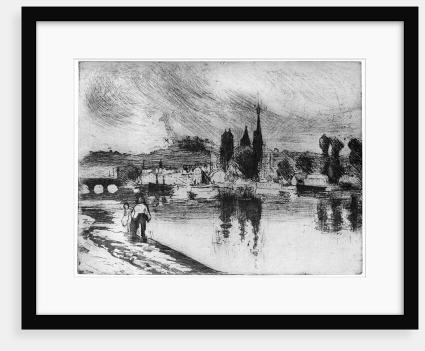 Rouen, Cours la Reine by Camille Pissarro