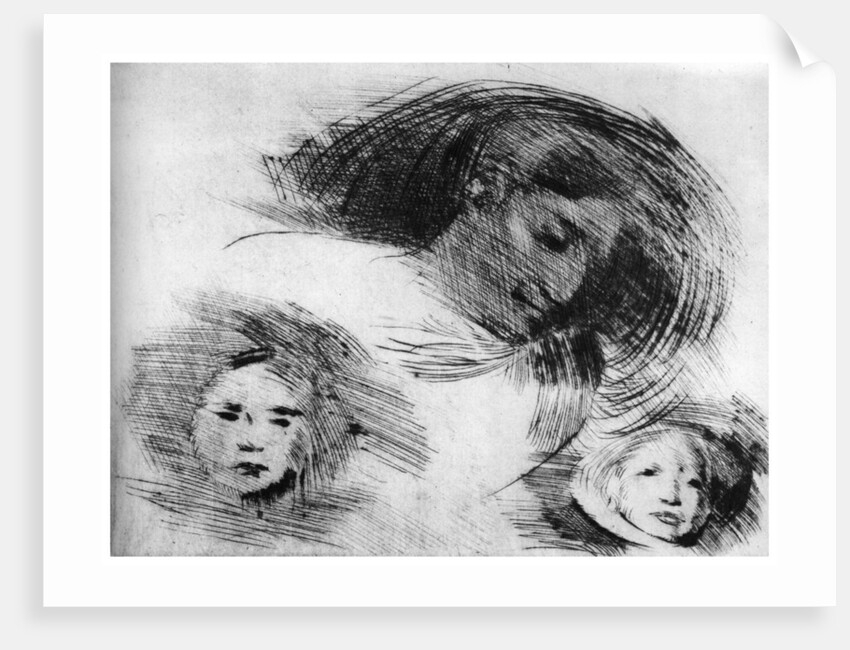 'Rough sketch by Eugene Carriere