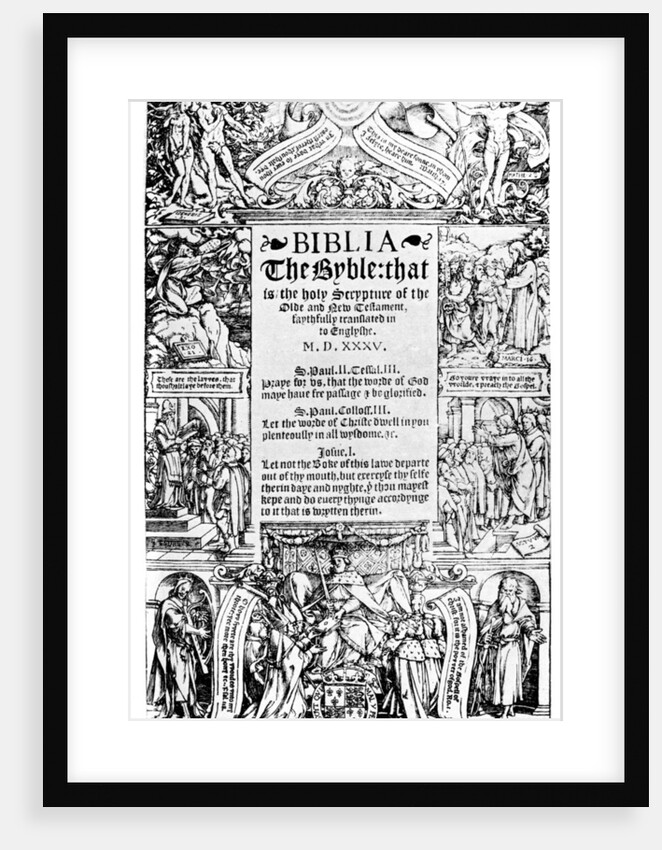 Title page of the Coverdale Bible by Anonymous