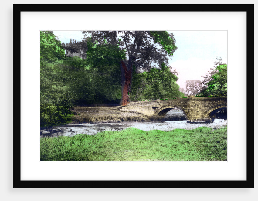 Bridge at Haddon Hall stately home, Derbyshire by Cavenders Ltd