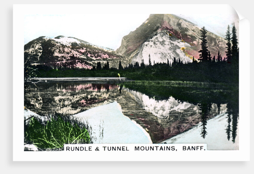 Mounts Rundle and Tunnel, Banff, Alberta, Canada by Cavenders Ltd