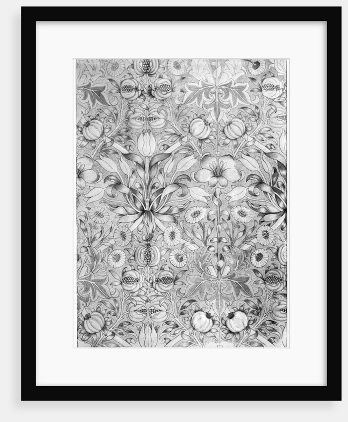 Lily and pomegranate pattern wallpaper by William Morris