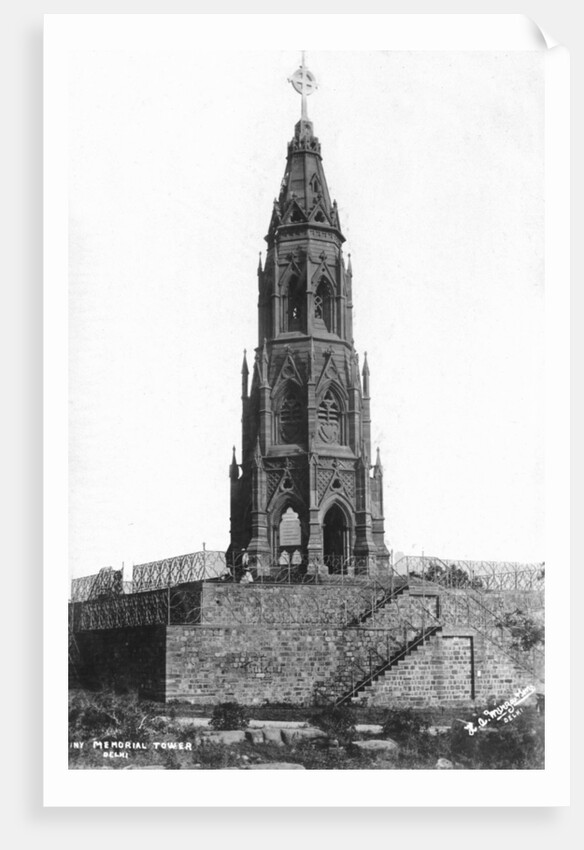 The Mutiny Memorial tower, Delhi, India by Anonymous