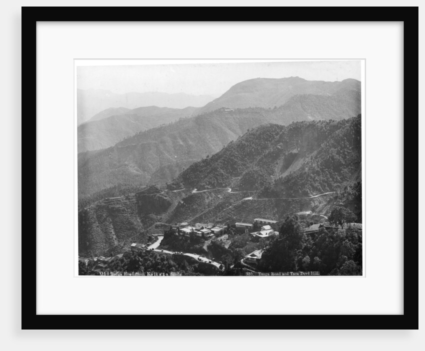 Old Tonga road from Kalka to Simla, India by Anonymous