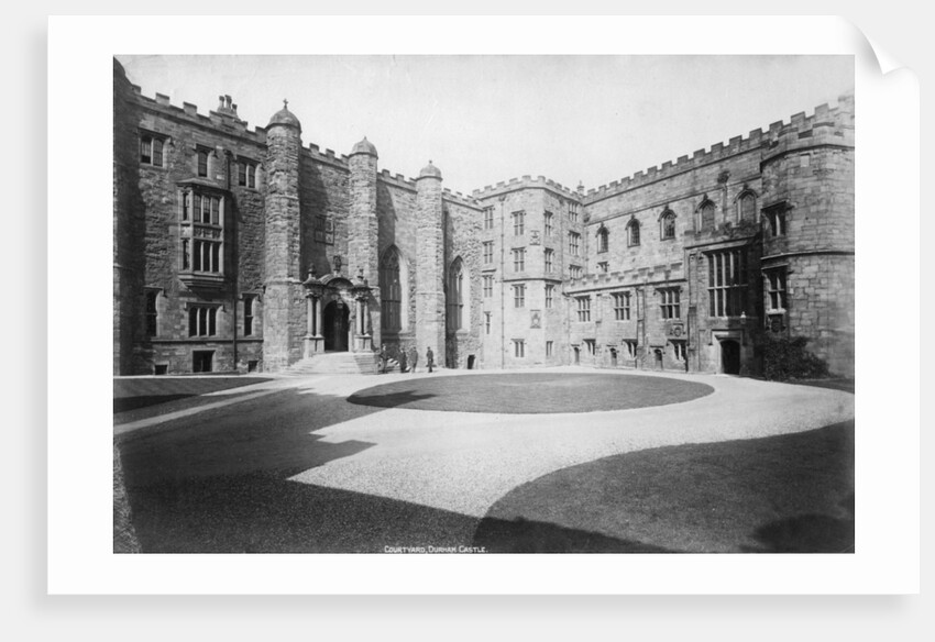 The courtyard, Durham Castle, England by Anonymous