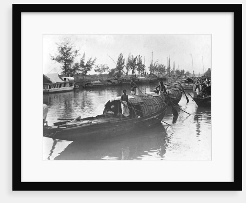 Boats, Alipore, India by FL Peters