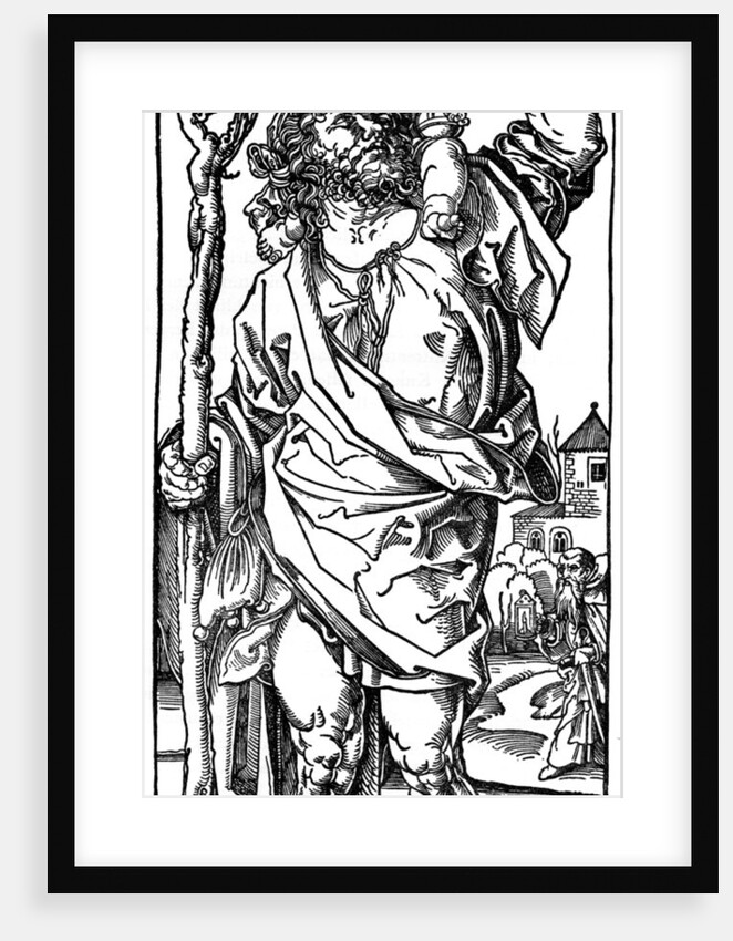 St Christopher carrying the Infant Christ by Albrecht Dürer