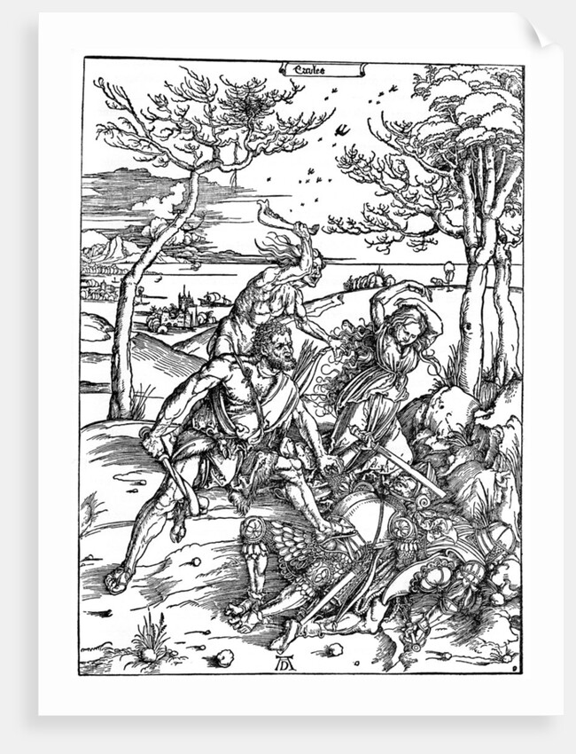 Hercules Killing the Molionides by Albrecht Dürer
