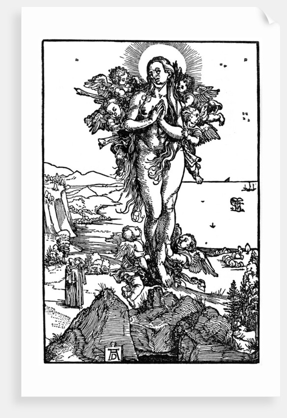 Ascension of Maria Magdalena by Albrecht Dürer