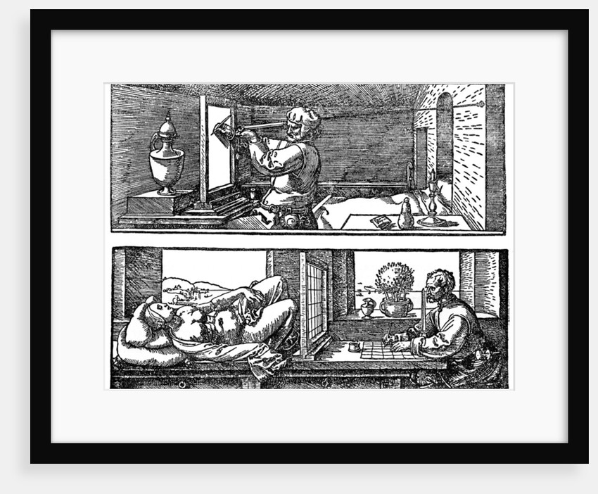 Perspective machine by Albrecht Dürer