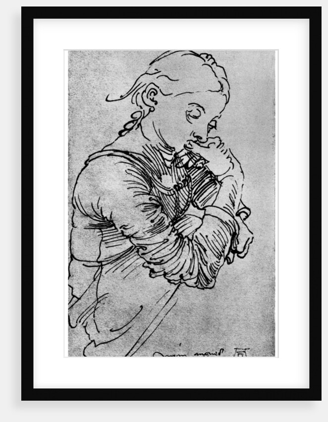 My Agnes, Durer's wife depicted as a girl by Albrecht Dürer