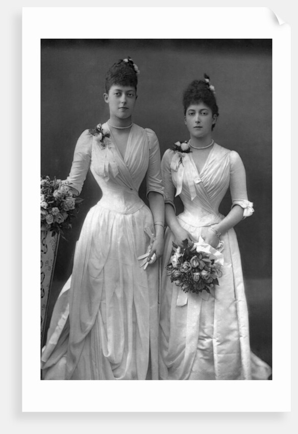 The Princesses Victoria (1868-1935) and Maud (1869-1938) of Wales by W&D Downey