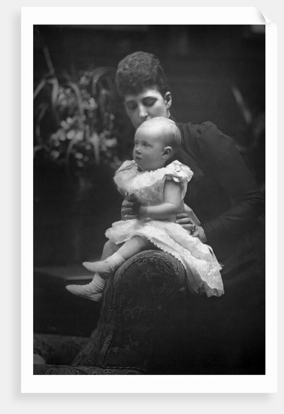 Princess Louise (1867-1931) with her daughter Princess Alexandra by W&D Downey