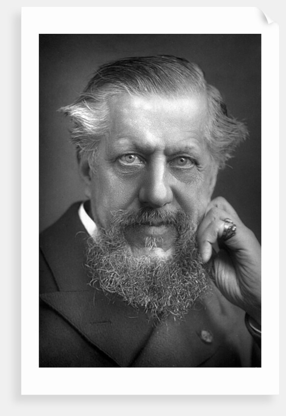 Sir Edwin Arnold (1832-1904), English poet and journalist by W&D Downey