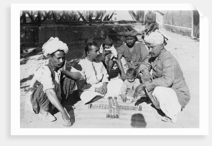 Hindus gambling, India by Anonymous