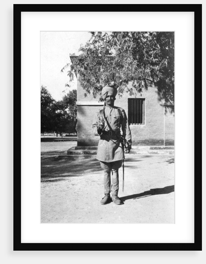 Indian lancer, Mathura, India by Anonymous